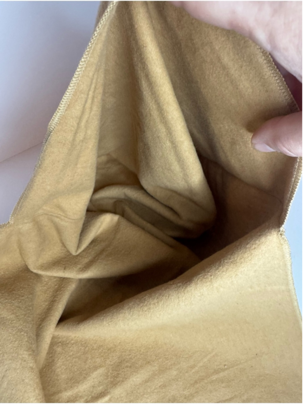 #376 Louis Vuitton Tan Fold-Over Dust Bag with LV Monogram - Picture 5 of 7
